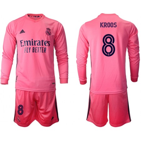 Completo Calcio Real Madrid Toni Kroos 8 Bambino Divisa Trasferta 2020/2021 ML